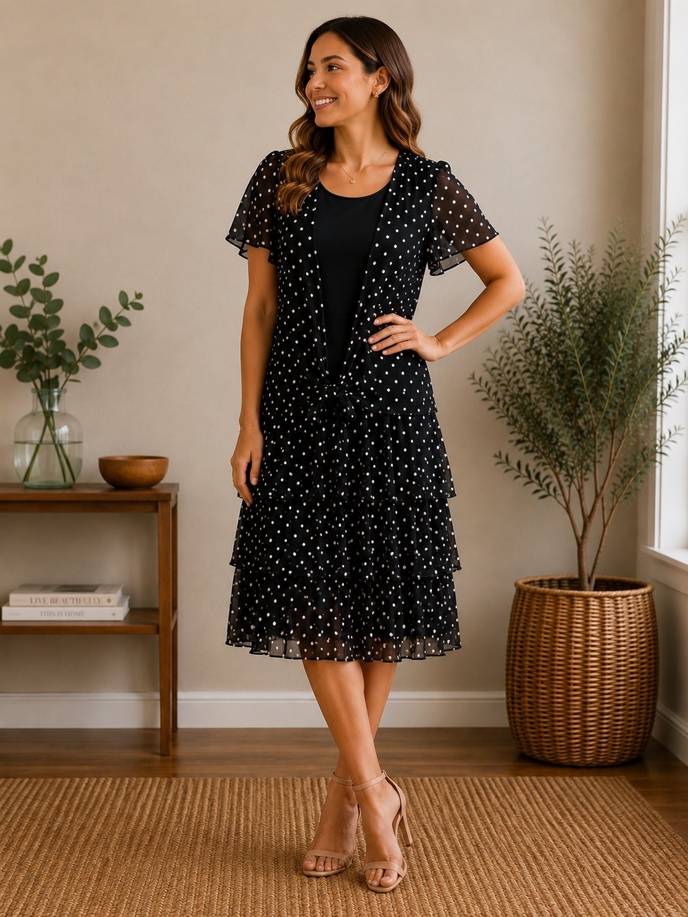 Gilberti Black Top with Label Tag